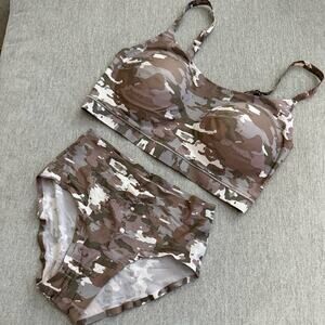 CHANTELLE SOFT STRETCH BRALETTE SET - CAMOUFLAGE